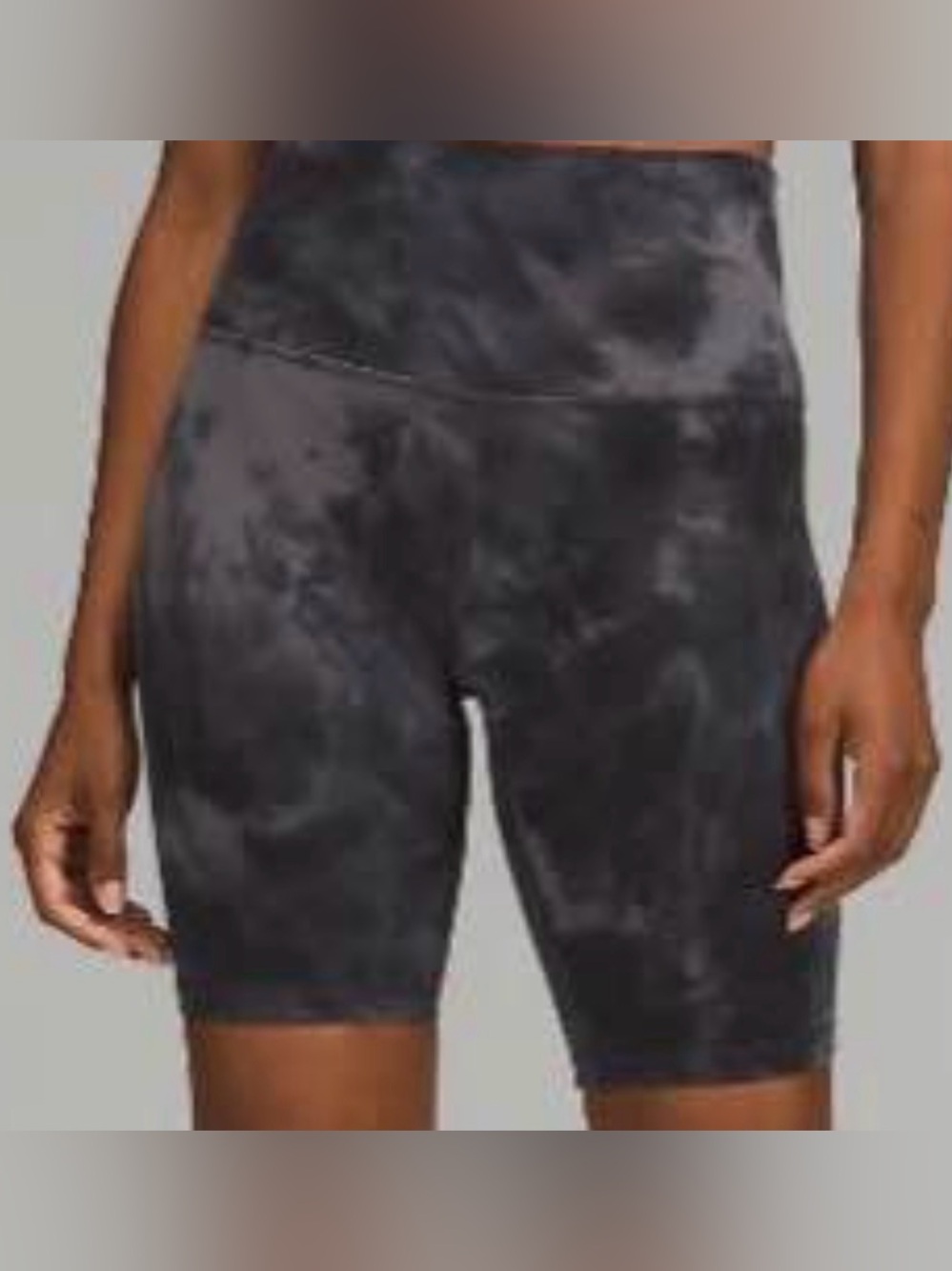 lululemon athletica High-Rise Bike Shorts - Charcoal Tie-Dye